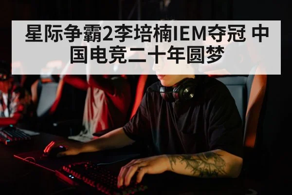 星际争霸2李培楠IEM夺冠 中国电竞二十年圆梦